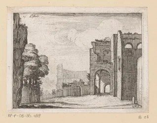 Ruines près du Colisée à Rome