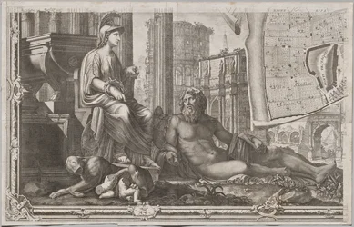 Nuova pianta di Roma data in luce da Giambattista Nolli l’année MDCCXLVII, connue sous le nom de La Pianta Grande di Roma
