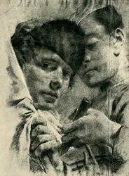 Tambour et porte-drapeau