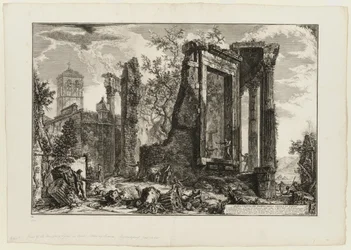 Une autre vue du Temple de la Sibylle à Tivoli, de Vues de Rome