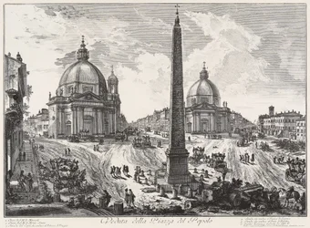 Vue de la Piazza del Popolo