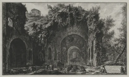 Vue de la source et de la grotte d