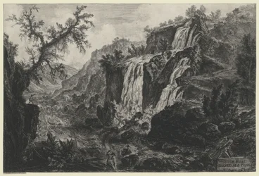 Vue de la cascade de Tivoli