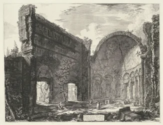 Bibliothèque de la Villa Adriana à Tivoli