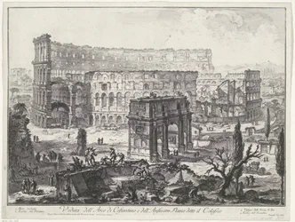 Arc de Constantin et Colisée à Rome (Vedute di Roma disegnate ed incise da Giambattista Piranesi)