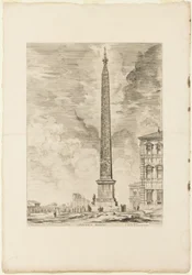 Obélisque Égyptien. Érigé par le Pape Sixte V sur la Piazza de Saint-Jean-de-Latran, des Vues de Rome