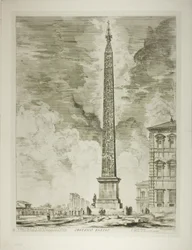 Obélisque égyptien. Érigé par le pape Sixte V sur la Piazza de Saint-Jean-de-Latran, des Vues de Rome