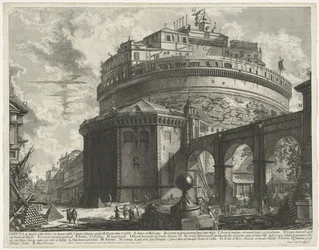 Château Saint-Ange à Rome (Vues de Rome)