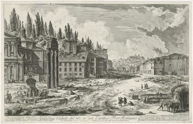 Forum Romanum avec le Temple de Jupiter Stator à Rome