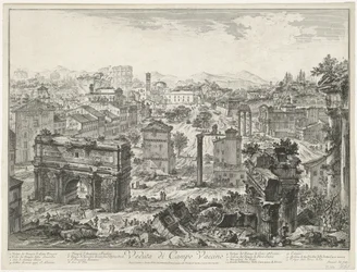 Forum Romanum à Rome (Veduta di Campo Vaccino)