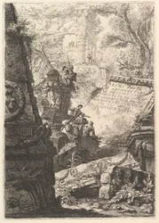 Frontispice: Prima Parte di Architetture, e Prospettive, Rome, vers 1750