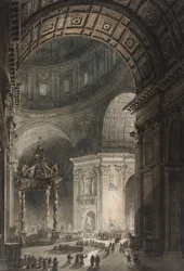 Illumination de la croix à Saint-Pierre le Vendredi saint, 1787