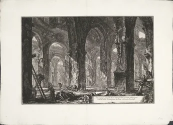 Intérieur des bains de Castel Gandolfo (série Archeologische vondsten uit Albano en Castel Gandolfo)