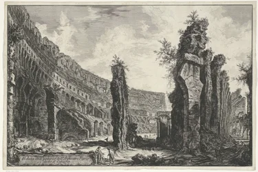Interieur van het Colosseum te Rome