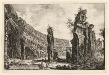 Vue intérieure du Colisée, des Vues de Rome
