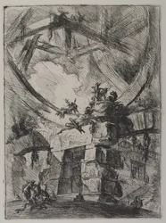 Invenzioni Capric di Carceri, Hind 9, premier état de trois, vers 1749
