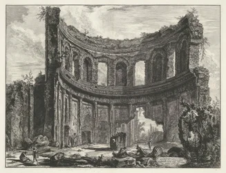 Petit palais dans la Villa Adriana à Tivoli