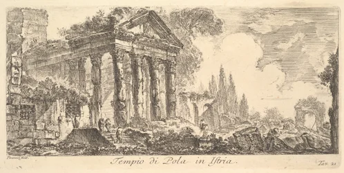 Planche 21 : Temple de Pola en Istrie, vers 1748