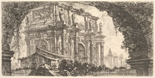 Planche 9 : Arc de Constantin à Rome, vers 1748