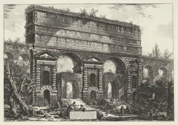 Porta Maggiore à Rome (série Vues de Rome dessinées et gravées par Giambattista Piranesi)