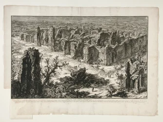 Ruines des thermes antoniniens, de Vedute di Roma