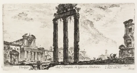 Ruines du Temple de Jupiter Stator [Jupiter le Soutien]. 1. Temple d