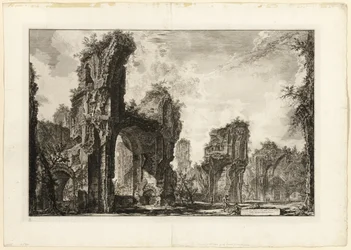 Ruines du Xyste [un long portique ouvert utilisé pour les exercices athlétiques], la salle centrale des Thermes d