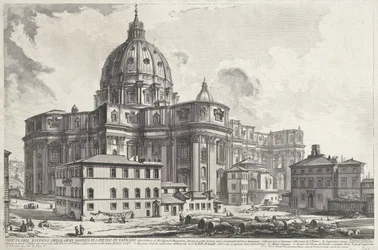 Basilique Saint-Pierre depuis la Piazza della Sagrestia