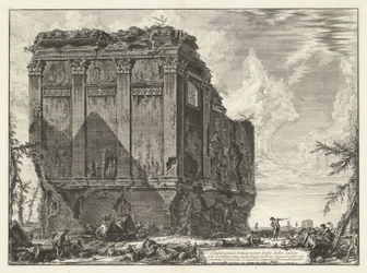 Temple de Salus près de Rome