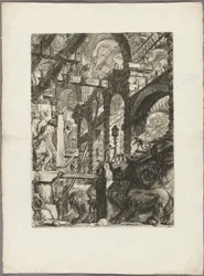 Les bas-reliefs du lion, planche 5 des Prisons imaginaires