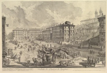 La Piazza di Spagna Veduta di Piazza di Spagna
