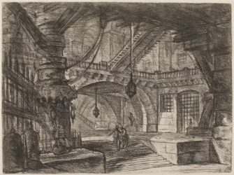 Le quai avec des chaînes