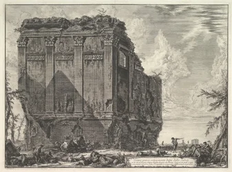 Le soi-disant Temple de Salus, sur la route d