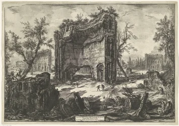 Thermes de Trajan à Rome Veduta degli Avanzi delle Fabbriche del Secondo Piano delle Terme di Tito (titre sur l