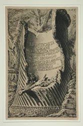 Page de titre du volume II de Le Antichità Romane: Le Antichità Romane di Giambatista Piranesi Architetto Veneziano Tomo Secondo Contenente gli Avanzi de