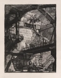Page de titre, planche 1 de Carceri d