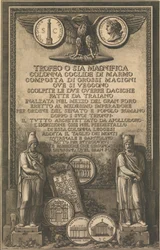 Page de titre avec aigle, pièce montrant l