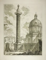 Colonne de Trajan, extrait de Vues de Rome