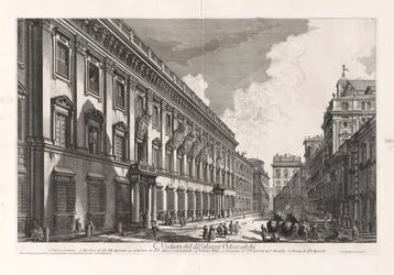 Veduta del Palazzo Odescalchi (Vue du Palais Odescalchi), de Vedute di Roma (Vues de Rome)