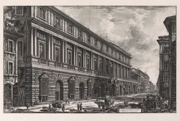 Veduta del Palazzo Stopani. Architettura di Rafaele