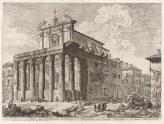 Veduta del Tempio di Antonino e Faustina in Campo Vaccino, de Vedute di Roma