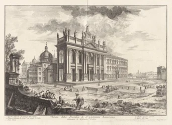 Veduta della Basilica di S. Giovanni Laterano, de Vedute di Roma