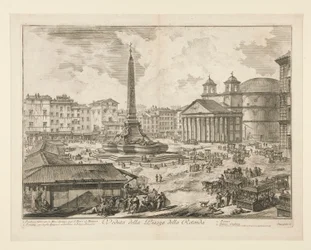 Vue de la Piazza della Rotonda, de Vedute di Roma