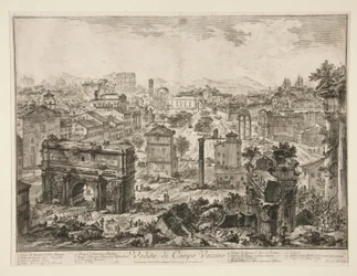 Veduta di Campo Vaccino (Vue du Campo Vaccino), de Vedute di Roma