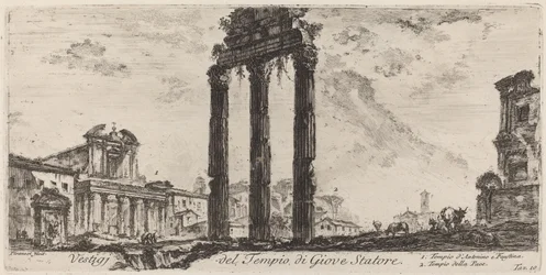 Vestiges du temple de Jupiter Stator