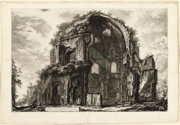 Vue du temple octogonal de Minerva Medica, des Vues de Rome