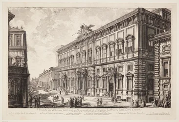 Vue du Palazzo della Consulta sur le Quirinal, abritant le secrétariat pontifical