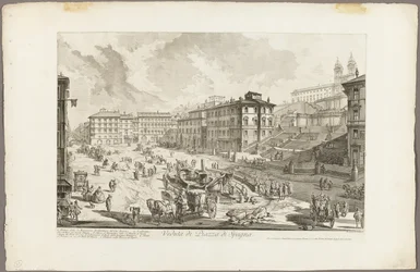 Vue de la Piazza di Spagna, de Vues de Rome