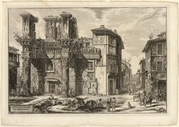 Vue des vestiges du Forum de Nerva, de Vues de Rome