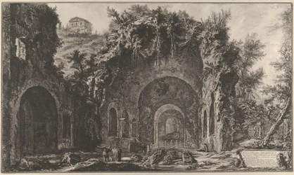 Vue de la source et de la grotte d